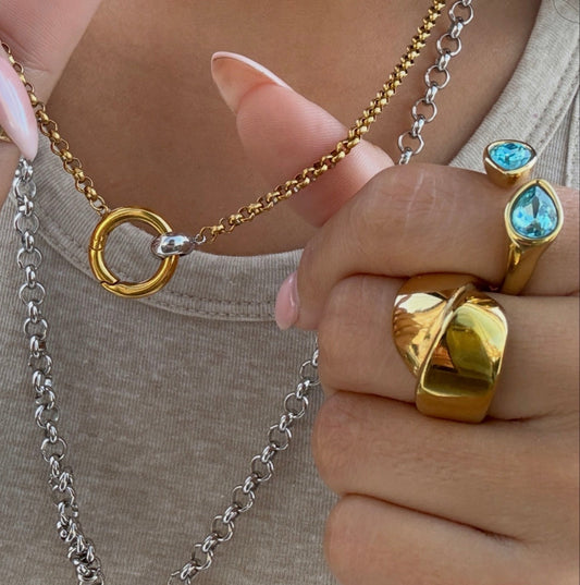 ALINA Mixed Metal Necklace